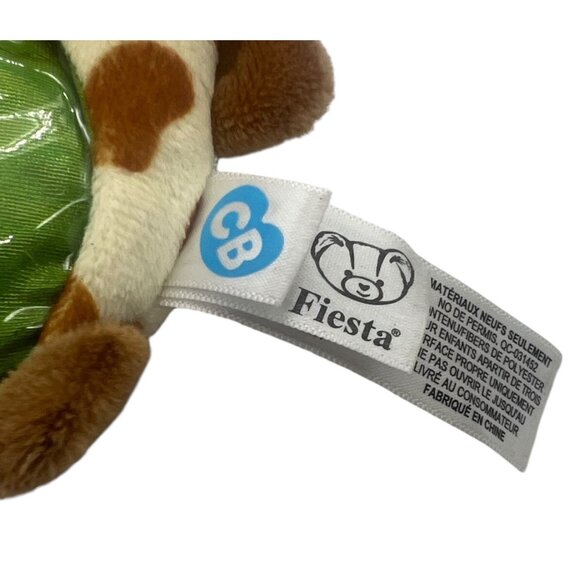 Fiesta Cutie Beans Giraffe Plush Coin Purse Green Clip & Zipper 5" Toy - Picture 2 of 5